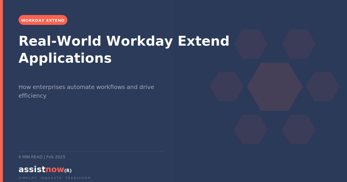 Real-World Workday Extend Applications (2026) — diagram